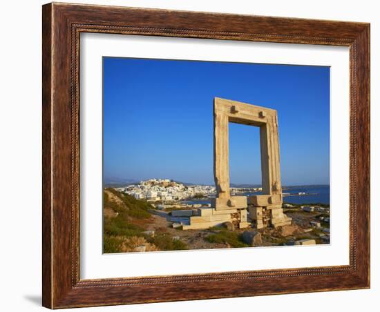 Gateway, Temple of Apollo, Archaeological Site, Naxos, Cyclades, Greek Islands, Greece, Europe-Tuul-Framed Photographic Print