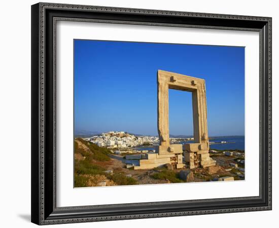 Gateway, Temple of Apollo, Archaeological Site, Naxos, Cyclades, Greek Islands, Greece, Europe-Tuul-Framed Photographic Print