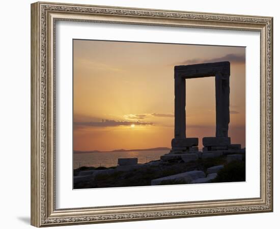 Gateway, Temple of Apollo, Archaeological Site, Naxos, Cyclades, Greek Islands, Greece, Europe-Tuul-Framed Photographic Print