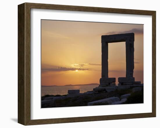 Gateway, Temple of Apollo, Archaeological Site, Naxos, Cyclades, Greek Islands, Greece, Europe-Tuul-Framed Photographic Print