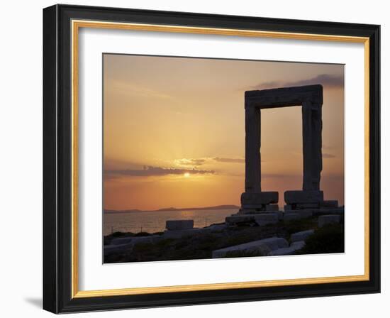 Gateway, Temple of Apollo, Archaeological Site, Naxos, Cyclades, Greek Islands, Greece, Europe-Tuul-Framed Photographic Print