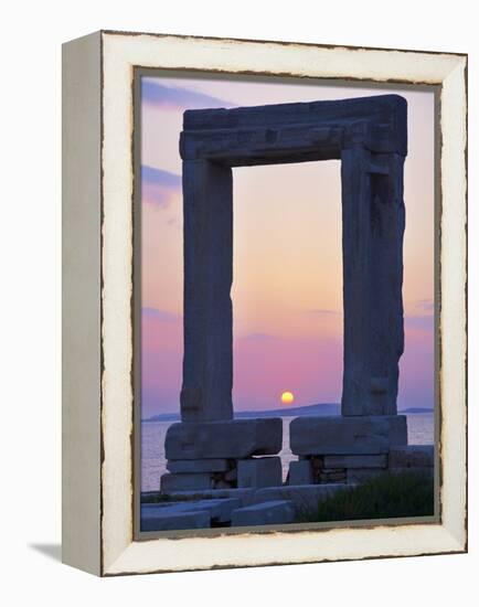 Gateway, Temple of Apollo, Archaeological Site, Naxos, Cyclades, Greek Islands, Greece, Europe-Tuul-Framed Premier Image Canvas