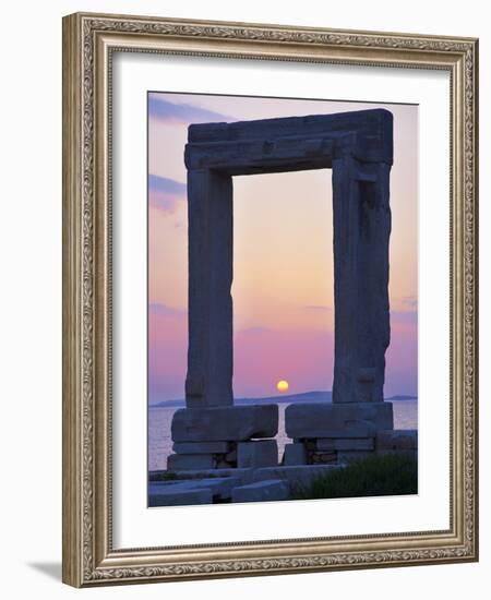 Gateway, Temple of Apollo, Archaeological Site, Naxos, Cyclades, Greek Islands, Greece, Europe-Tuul-Framed Photographic Print