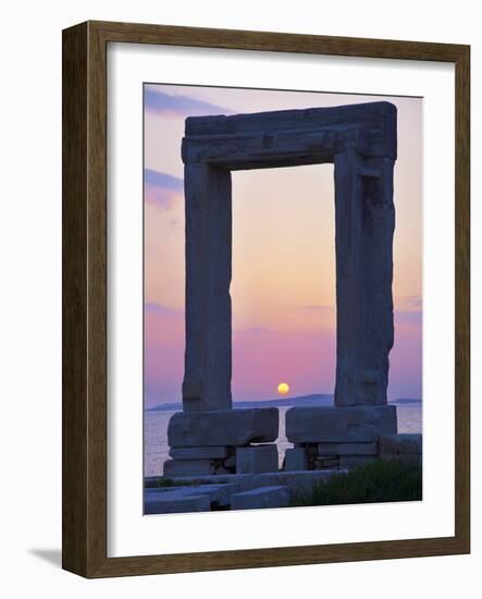 Gateway, Temple of Apollo, Archaeological Site, Naxos, Cyclades, Greek Islands, Greece, Europe-Tuul-Framed Photographic Print