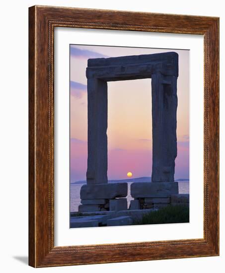 Gateway, Temple of Apollo, Archaeological Site, Naxos, Cyclades, Greek Islands, Greece, Europe-Tuul-Framed Photographic Print