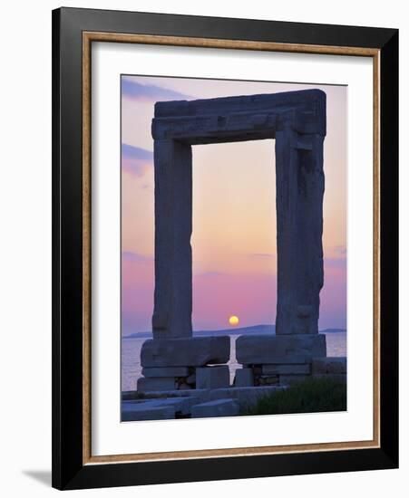 Gateway, Temple of Apollo, Archaeological Site, Naxos, Cyclades, Greek Islands, Greece, Europe-Tuul-Framed Photographic Print