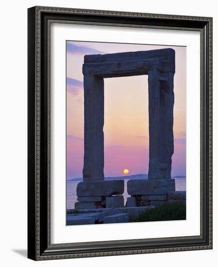 Gateway, Temple of Apollo, Archaeological Site, Naxos, Cyclades, Greek Islands, Greece, Europe-Tuul-Framed Photographic Print