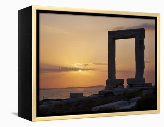 Gateway, Temple of Apollo, Archaeological Site, Naxos, Cyclades, Greek Islands, Greece, Europe-Tuul-Framed Premier Image Canvas