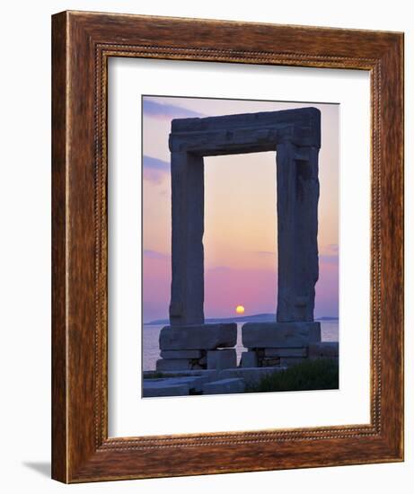 Gateway, Temple of Apollo, Archaeological Site, Naxos, Cyclades, Greek Islands, Greece, Europe-Tuul-Framed Photographic Print