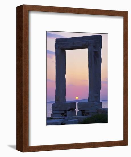 Gateway, Temple of Apollo, Archaeological Site, Naxos, Cyclades, Greek Islands, Greece, Europe-Tuul-Framed Photographic Print