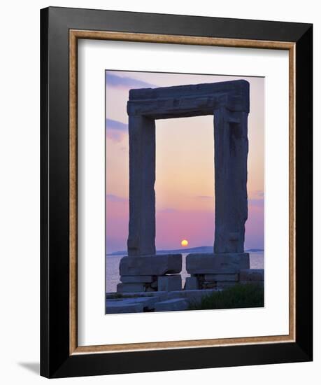 Gateway, Temple of Apollo, Archaeological Site, Naxos, Cyclades, Greek Islands, Greece, Europe-Tuul-Framed Photographic Print