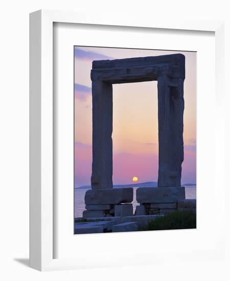 Gateway, Temple of Apollo, Archaeological Site, Naxos, Cyclades, Greek Islands, Greece, Europe-Tuul-Framed Photographic Print