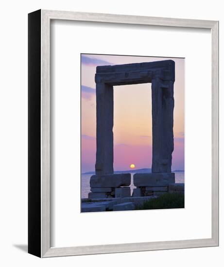 Gateway, Temple of Apollo, Archaeological Site, Naxos, Cyclades, Greek Islands, Greece, Europe-Tuul-Framed Photographic Print