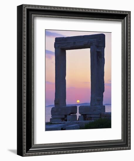 Gateway, Temple of Apollo, Archaeological Site, Naxos, Cyclades, Greek Islands, Greece, Europe-Tuul-Framed Photographic Print