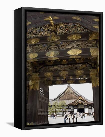 Gateway to Nijo Castle, Kyoto, Japan-Richardson Rolf-Framed Premier Image Canvas