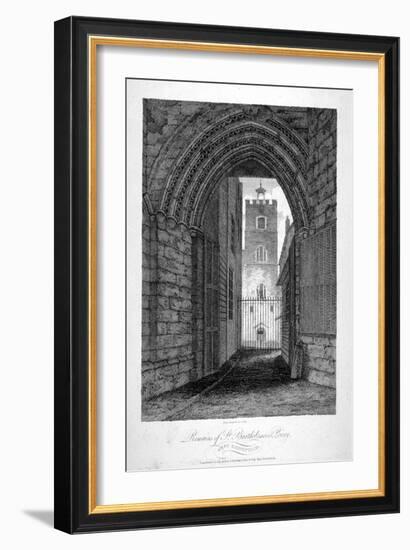 Gateway to the Church of St Bartholomew-The-Great, Smithfield, City of London, 1805-John Greig-Framed Giclee Print