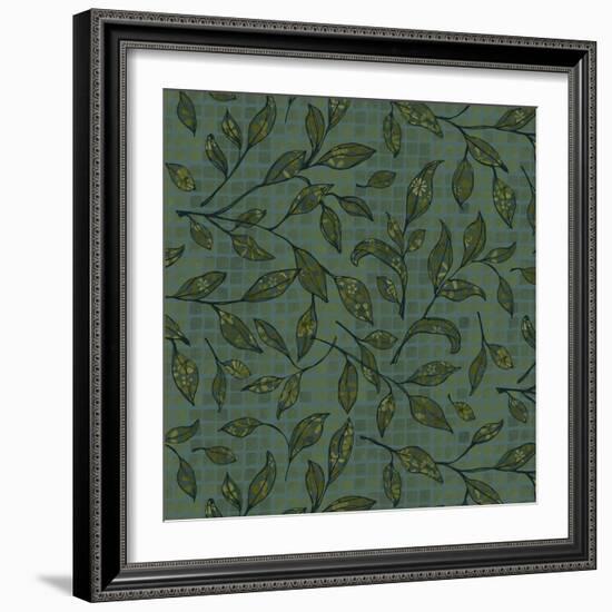 Gather Us Leafy Pattern-Yachal Design-Framed Giclee Print