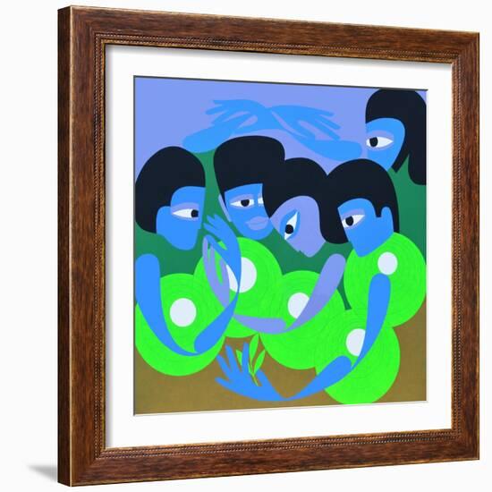 Gathering 1, 1980-Ron Waddams-Framed Giclee Print