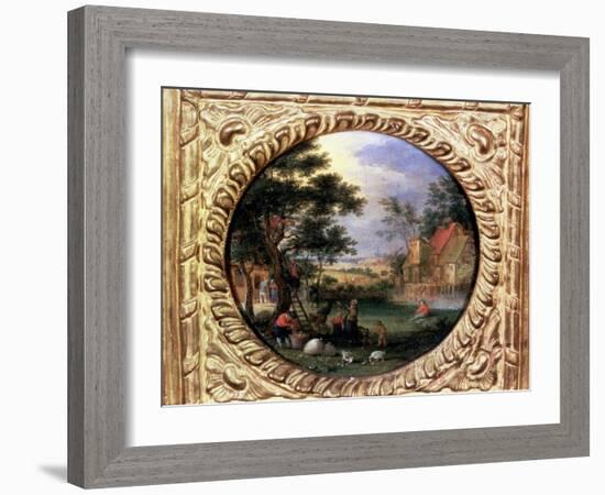 Gathering Apples, 1630S-Jan Brueghel the Younger-Framed Giclee Print