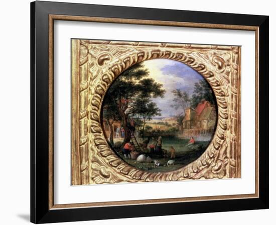 Gathering Apples, 1630S-Jan Brueghel the Younger-Framed Giclee Print