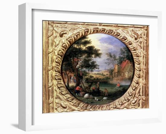 Gathering Apples, 1630S-Jan Brueghel the Younger-Framed Giclee Print