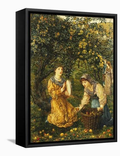 Gathering Apples-Thomas Matthews Rooke-Framed Premier Image Canvas