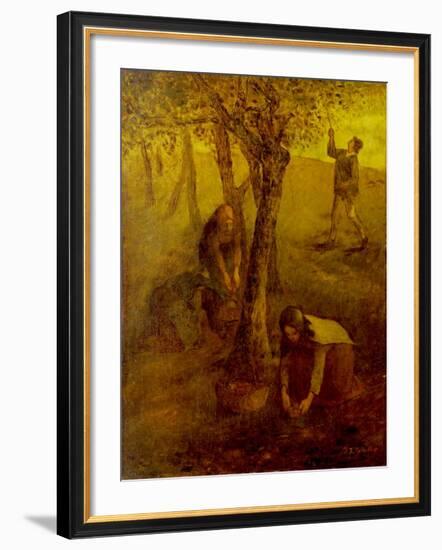 Gathering Apples-Jean-François Millet-Framed Giclee Print