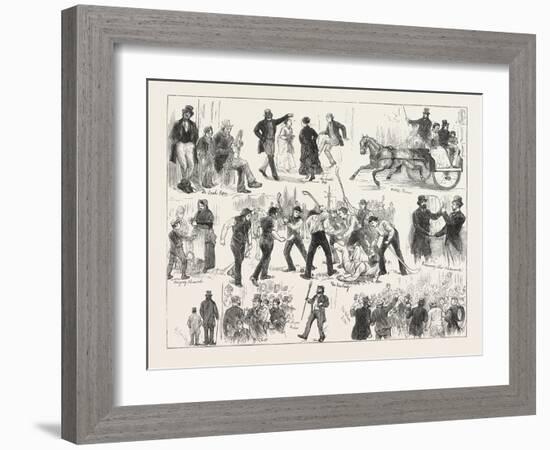 Gathering at the Alexandra Palace in Honour of St. Patrick., London, 1876, Uk-null-Framed Giclee Print