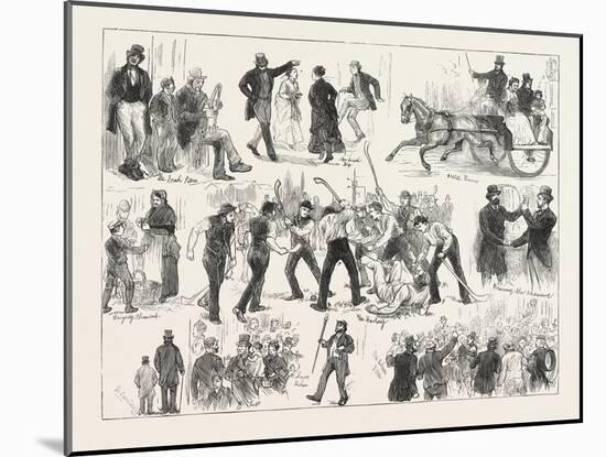 Gathering at the Alexandra Palace in Honour of St. Patrick., London, 1876, Uk-null-Mounted Giclee Print