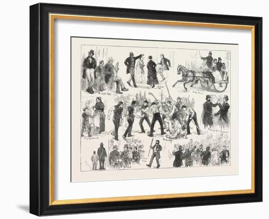 Gathering at the Alexandra Palace in Honour of St. Patrick., London, 1876, Uk-null-Framed Giclee Print