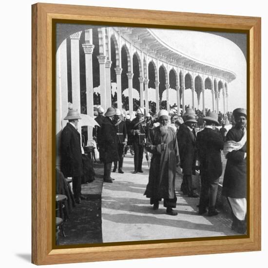 Gathering at the Great Durbar Amphitheatre, Delhi, India, 1903-Underwood & Underwood-Framed Premier Image Canvas