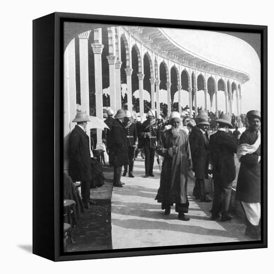 Gathering at the Great Durbar Amphitheatre, Delhi, India, 1903-Underwood & Underwood-Framed Premier Image Canvas