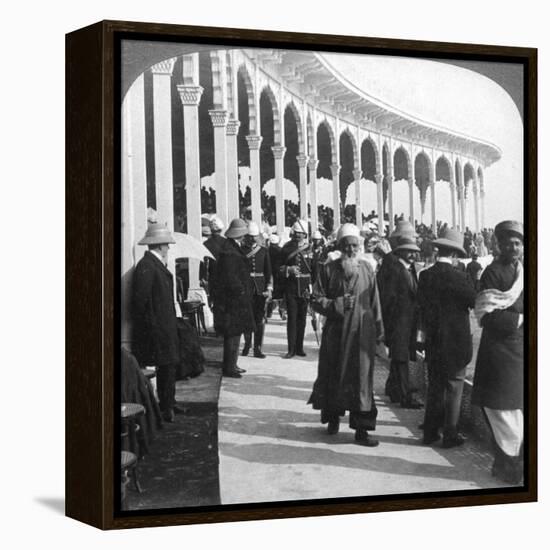 Gathering at the Great Durbar Amphitheatre, Delhi, India, 1903-Underwood & Underwood-Framed Premier Image Canvas