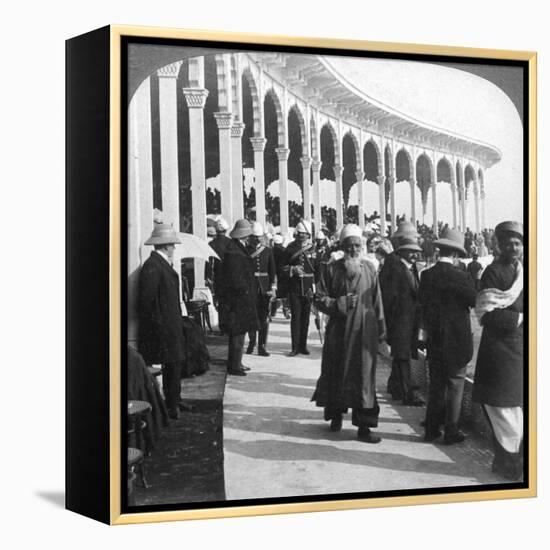 Gathering at the Great Durbar Amphitheatre, Delhi, India, 1903-Underwood & Underwood-Framed Premier Image Canvas