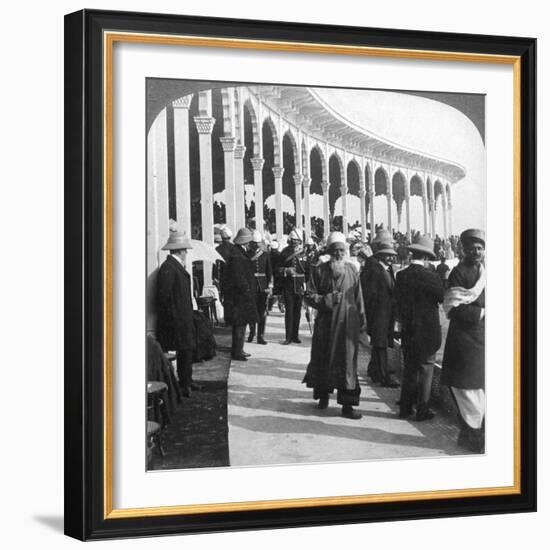 Gathering at the Great Durbar Amphitheatre, Delhi, India, 1903-Underwood & Underwood-Framed Giclee Print