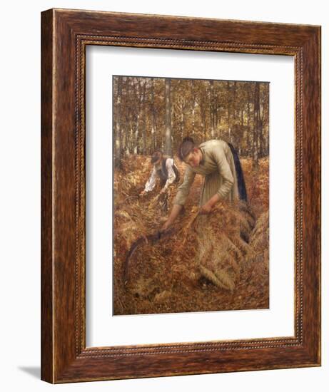 Gathering Bracken, C.1899-Henry Herbert La Thangue-Framed Giclee Print