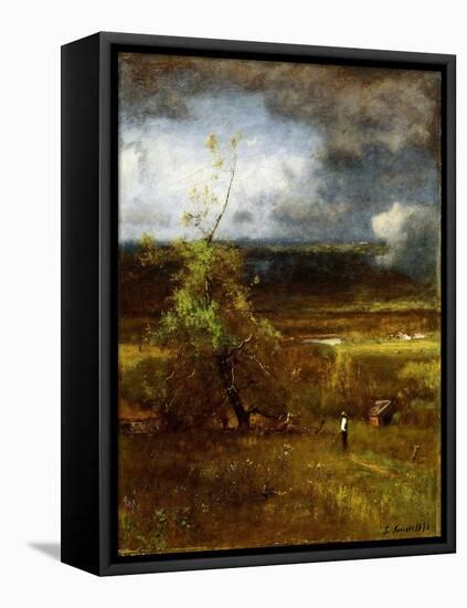 Gathering Clouds, 1890-George Snr. Inness-Framed Premier Image Canvas