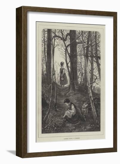 Gathering Cowslips-null-Framed Giclee Print