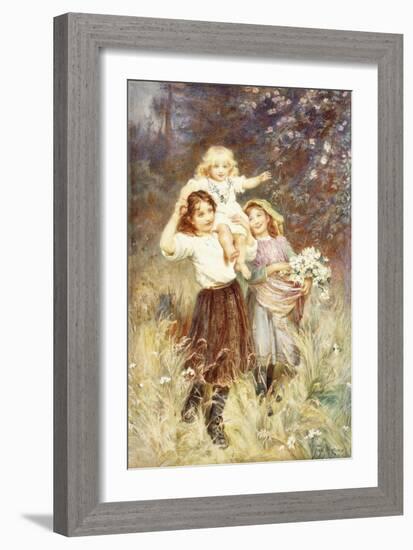 Gathering Flowers-Frederick Morgan-Framed Giclee Print