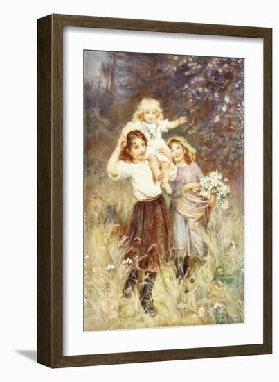 Gathering Flowers-Frederick Morgan-Framed Giclee Print