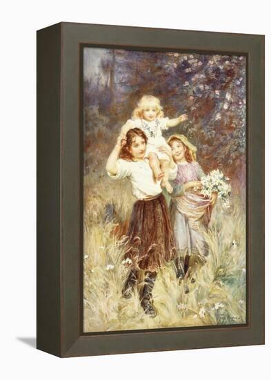 Gathering Flowers-Frederick Morgan-Framed Premier Image Canvas