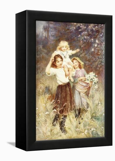 Gathering Flowers-Frederick Morgan-Framed Premier Image Canvas