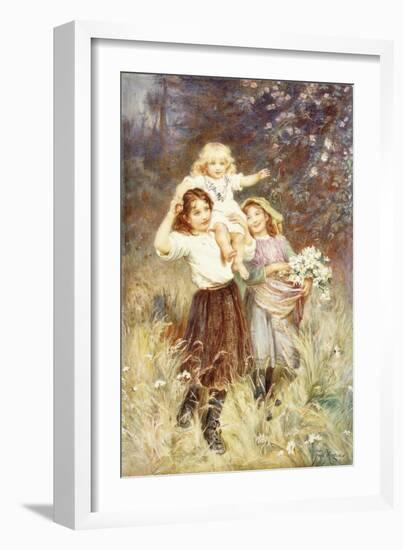 Gathering Flowers-Frederick Morgan-Framed Giclee Print