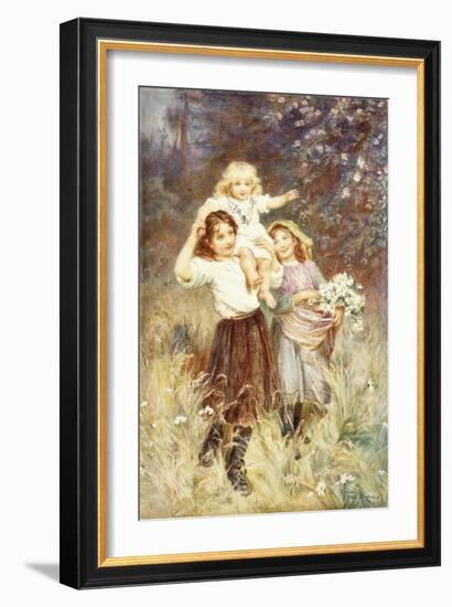 Gathering Flowers-Frederick Morgan-Framed Giclee Print