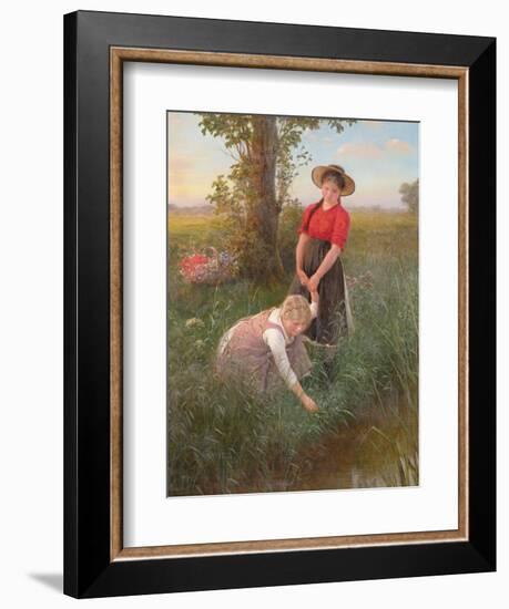 Gathering Flowers-Carl von Bergen-Framed Giclee Print