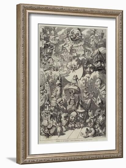 Gathering for the Pantomime, a Dream of Chancifancia-Alfred Crowquill-Framed Giclee Print