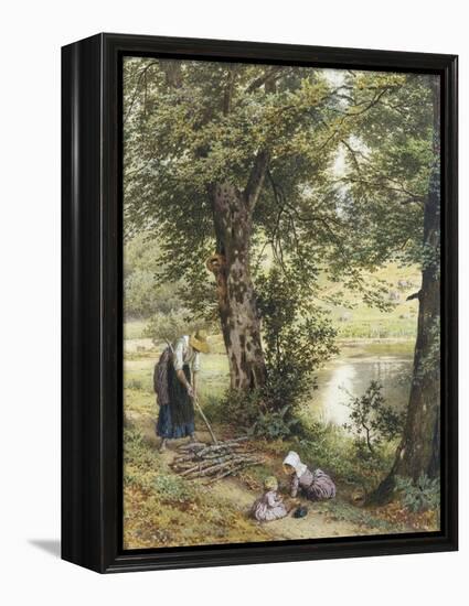 Gathering Fuel-Myles Birket Foster-Framed Premier Image Canvas