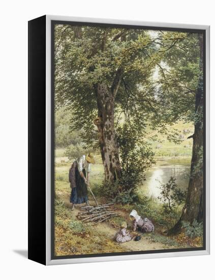 Gathering Fuel-Myles Birket Foster-Framed Premier Image Canvas