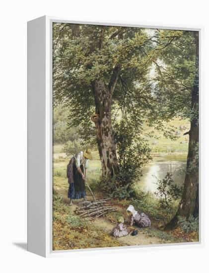 Gathering Fuel-Myles Birket Foster-Framed Premier Image Canvas