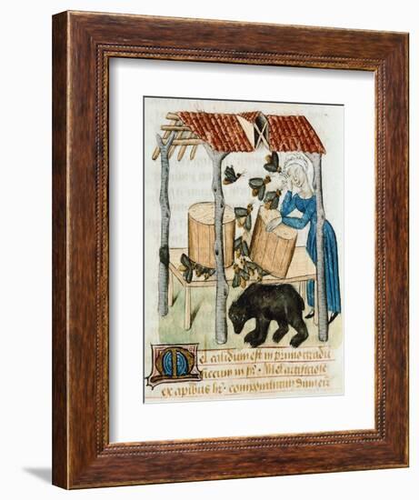 Gathering Honey from the Beehives-null-Framed Giclee Print